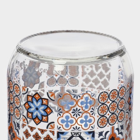 Glass Bank for bulk products "Mosaic", 425 ml-6