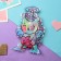 Hair gum "Fitulka" (set of 30 pcs) unicorns, 2 cm, mix