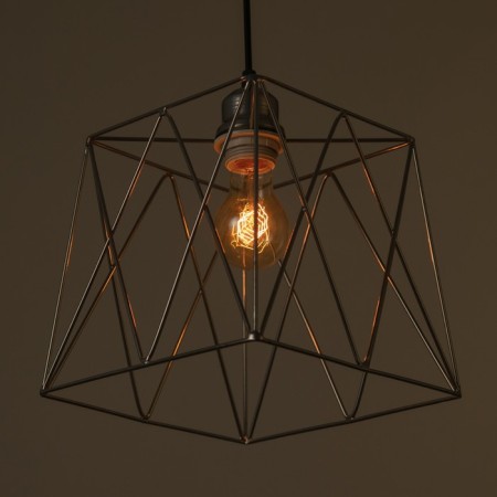 Bayerlux lamp "Network" 1x40W E27 chrome 22x22x21cm-3