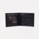 Male purse without fastener, department for bills, for maps, black color