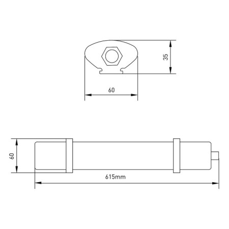 Linear LED lamp ERA SPP-3, 615x60x30 mm, IP65, 20W, 1600LM, 4000K, white-8
