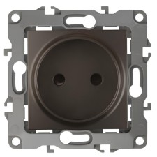 2p socket, 16A-250V, IP20, era12, bronze