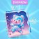 Notebook Gift Book on the crest 80l, line, color block, PVC cover 3D Bear (10x10.5cm) 10539