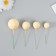 Decor for creativity "Balls Yellow" d = 2; 3; 3.5 and 4 cm set 20 pcs