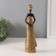 Souvenir Polystone "African in a wicker dress" Gold 8x6.5x27 cm