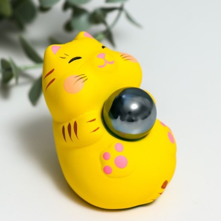 Souvenir Ceramics "Mani-Neko with glass ball" mix 7.5x5x7.6 cm-1
