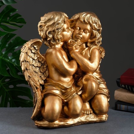 Figure "Angel and Fairy Singing" Big Bronze 23x36x40cm-2