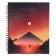 A notebook of 96 sheets in a cage on the crest of Minimalistic, a hard cover, glossy lamination, foil embossing, mix