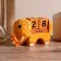 Wooden calendar with Elephant cubes 11x4.5x6.6 cm mix