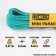 Paracord 275, nylon, emerald, d - 2.2 mm, 10 m