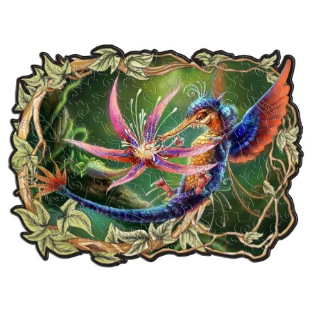 Figure puzzles, 18 × 23 cm "Fantastic bird" 100 parts
