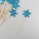 Decor for creativity "Blue Snowflake", 11 cm (set 10 pcs)