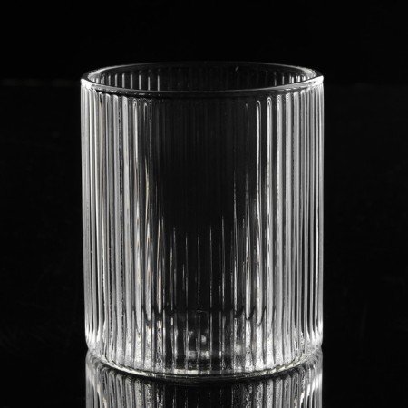 A glass with ribbed walls, 300 ml