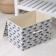 Stelly box for storage with a lid "Whales", 37 × 26 × 24 cm, white color
