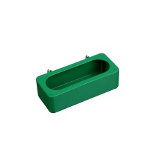 A hinged feeder - a drinker 4 x 6 x 15 cm, tray, plastic Greengo
