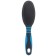 Delight brush massage, small, metal teeth, black and blue