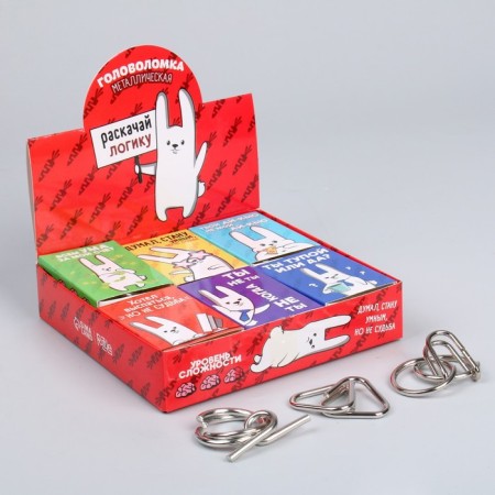 Puzzle "Roll logic" metal, mix, in showbox-3