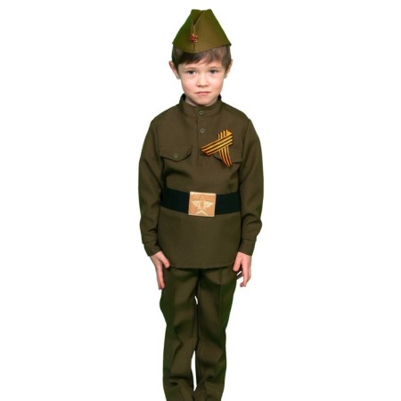 Carnival costume "Soldier in trousers", children, p. 28-30, growth 104-110 cm