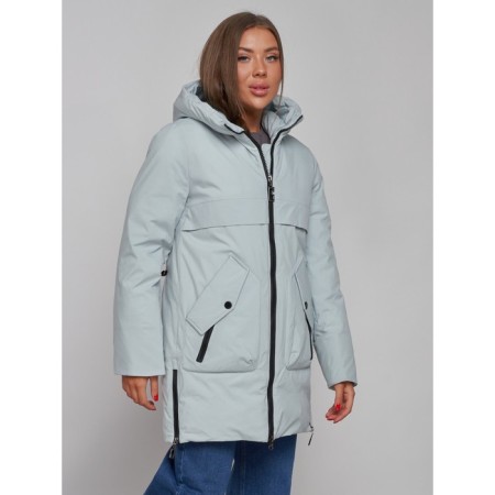 Winter jacket, size 48, turquoise color-5