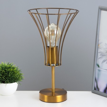 Board Lamp "Chilly" E27 40W gold 18x18x29cm Risalux
