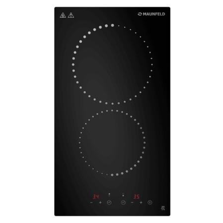 Hon surface Maunfeld CVCE292PBK, electric, 2 burners, sensor, black
