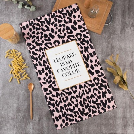 Ethel towel Leopard 40x73 cm, 100% cotton, sarzha 190 g/m2