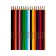 Pencils 18 colors of multi-bullets, "raccoon in India", colored
