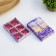 Set of candles "Oval", 6 pieces, red metallic, 4 × 2cm