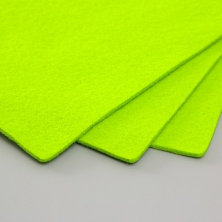 A set of soft felt "Astra" (3 pcs) bright green, 3 mm, 400 gr. 20x30 cm-2
