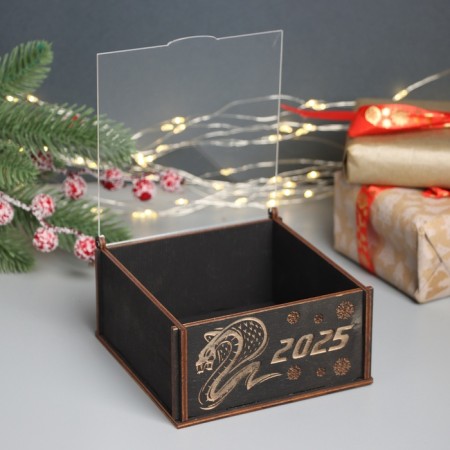 New Year's box "Cobra 2025" 6x12x12 cm-1