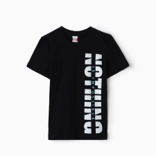 T -shirt for a boy, black color, height 170 cm