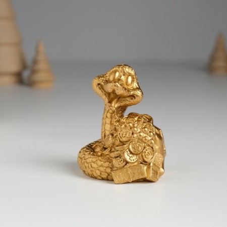 Souvenir Polystone "Snake of Good luck with money" MIX 4x4x6.5 cm-1