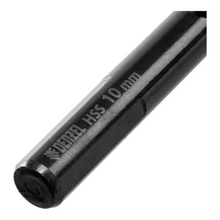 Drill Denzel 717222, 10 mm, HSS-Tin, Golden Tip, 8 pcs.-3