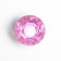 Handle button cappio, pink color "diamond", glass, d = 25 mm
