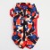 The jumpsuit printed with the lock on the back, size 10 (DS 25 cm, OG 34 cm, Osh 24 cm), red