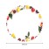 The tablecloth “Berry frame”, round, Saten, d = 150 cm