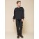 Sweatshirt for boys, height 164 cm, black color
