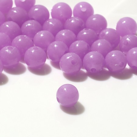 Bead "dragee" d = 8mm (set 10 g), purple color-1