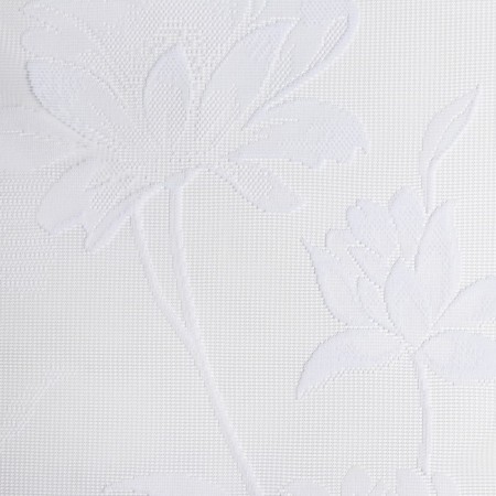 Tulle to the kitchen with curtain tape, 160x260 cm, white color, 100% polyester-1
