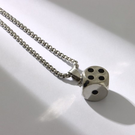 Pillet "Playing Bones", black color in silver, 70 cm-1