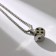 Pillet "Playing Bones", black color in silver, 70 cm