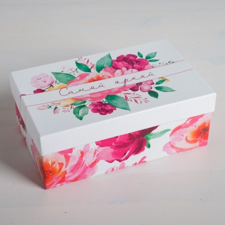 A set of boxes 10 in 1, gift packaging, “Flower extravaganza”, 12 x 7 x 4 - 32.5 x 20 x 12.5 cm-8
