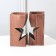 Summary of the wooden "Star Night", Diam. under the candle = 4 cm., 9.5 x 5.5 x 10 cm.
