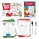 New Year's set write-stand “New Year: draw with two hands. Snowflakes, animals and Santa Claus ”, 20 cards, 3+