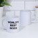 Sublimation mug "World’s Best Boss", with application