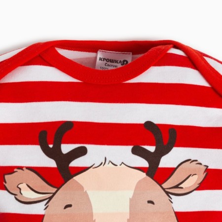 Combineson crumb I am "Olenenok", height 80-86 cm, red/white color-10