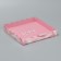 Cookie box, confectionery packaging with PVC lid, “silk love”, 21 x 21 x 3 cm