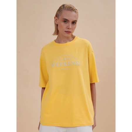 Female T -shirt, size XL, yellow color