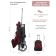 Stroller walking children's indigo trip, burgundy color