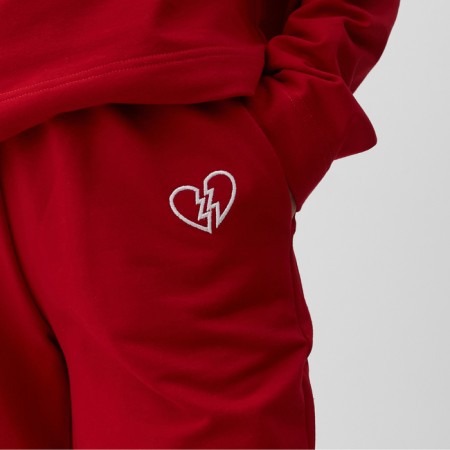 Women's costume (sweatshirt and trousers) Mist Punk with embroidery, p. 44-46, red-2